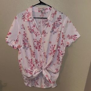 Floral button up